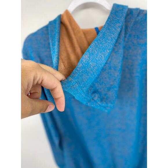 Level Eight Womens Blue Orange Hoodie Sweater Top NEW 2XL - Picture 5 of 9